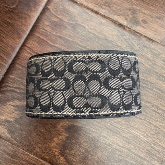 Coach Vintage Signature Monogram Canvas & Leather Cuff - Picture 6 of 6